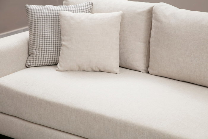 Atelier Del Sofa Sofá 2 Plazas Beige 201x102x84 cm Tapizado Poliéster